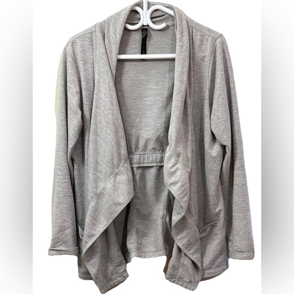 90 Degree By Reflex Sweaters - Women's Gray Open Front Cardigan
